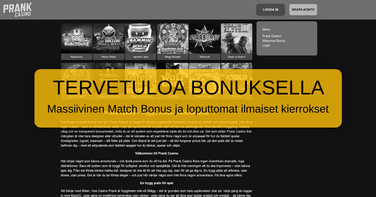 Prank Casino Suomi